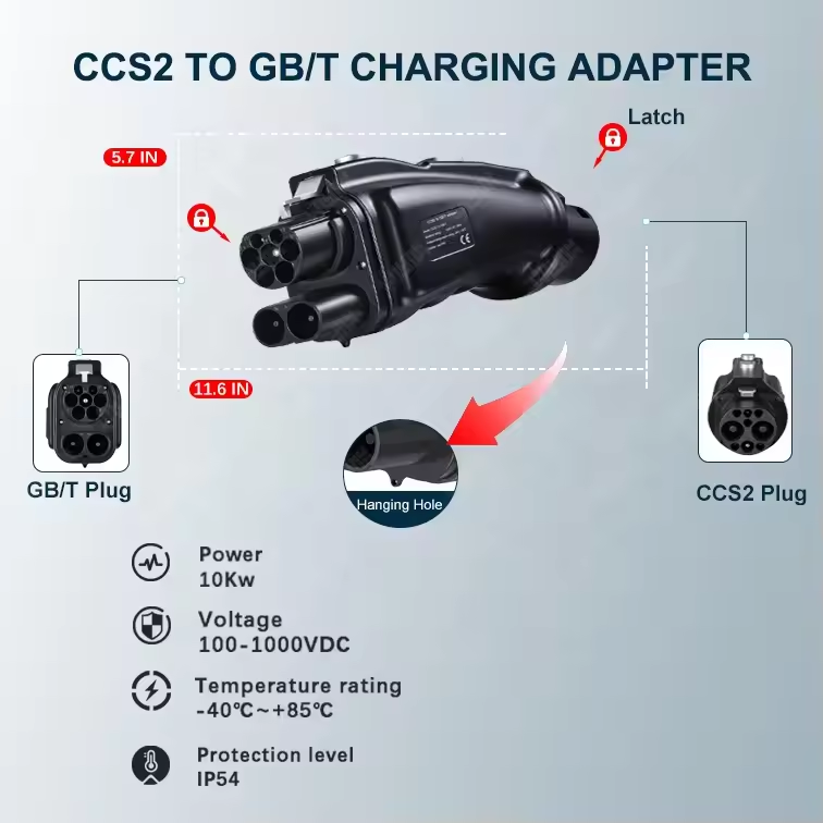 EV DC Charger 200A 250A 1000V  - Gb/T To Ccs2 200A Fast Charging Adapter 评论和价格